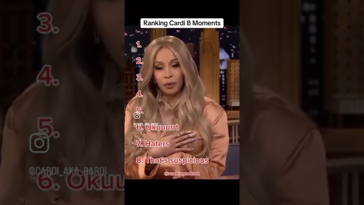 Cardi B Iconic Moments