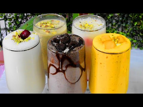 5 Easy Milkshake Recipes Restaurant Style by Lively Cooking | Summer Drinks Recipes