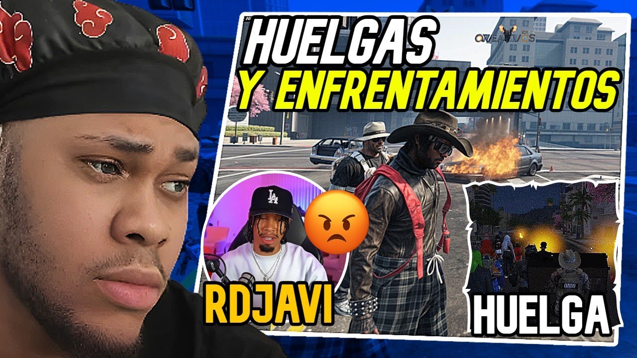 HUELGAS DE LOS 0880 😡 RDJAVI Y DOMILOL SE ENFRENTAN CONTRA LA POLICÍA EN CREATIVOSRP