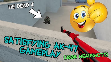 Insane Satisfying AK-47 Gameplay (100% HS) (Roblox Counter Blox)