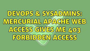 DevOps & SysAdmins: Mercurial Apache Web Access Gives Me 403 Forbidden Access