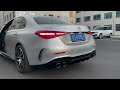 C43 amg rear diffuser with tips for benz w206 cclass