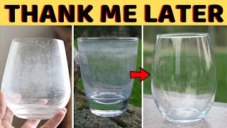 How to Remove Hard Water Stains From Drinking Glass with Baking Soda screenshot 4
