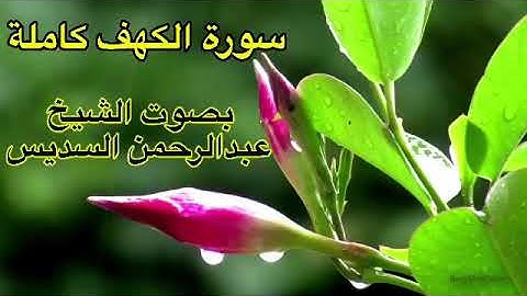 سورة الكهف كاملة بدون اعلانات بصوت الشيخ عبدالرحمن السديس