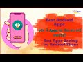 Best Android app- Phone me Apps Ka Backup Rakhna Kyo Zaruri hai? Best Apps Backup for Android phone.