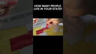 How many people live in your state? #usa #usamap #50states #subscribe