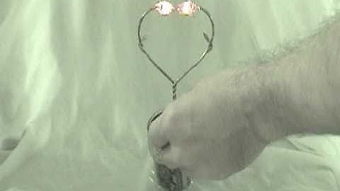 Perfect Stranger -- mixed media sculpture with LED