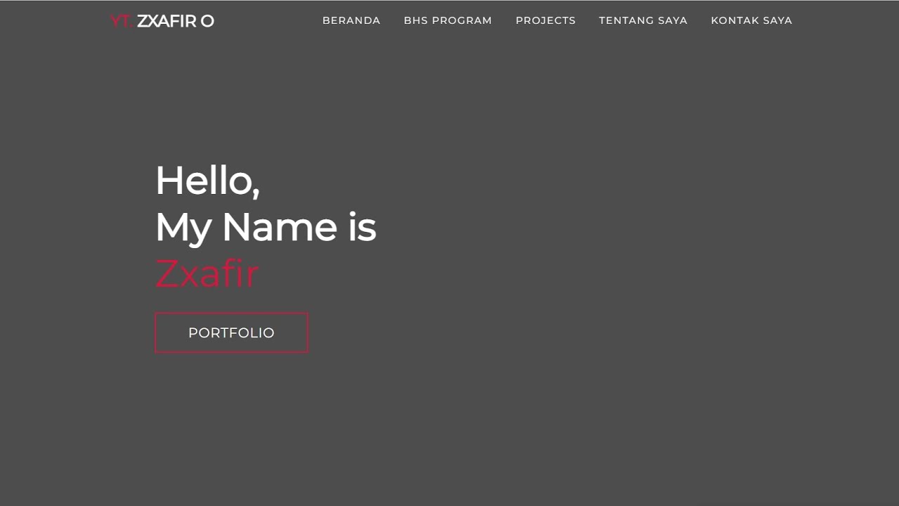 MEMBUAT WEBSITE PORTOFOLIO MENGGUNAKAN HTML, CSS, DAN JAVA SCRIPT ...