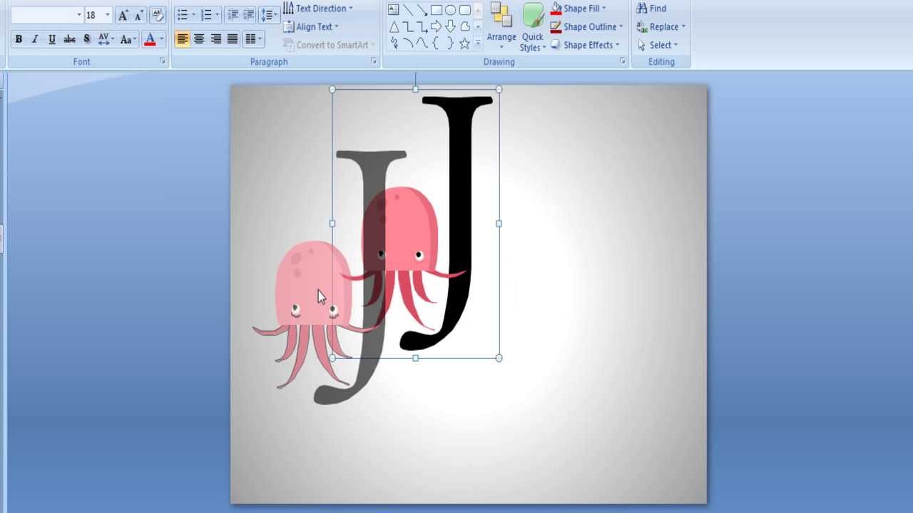 Resizing. Working with shapes in PowerPoint.