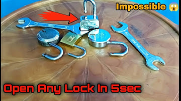 Open Lock Without Key in 5sec | Crazy Anurag |