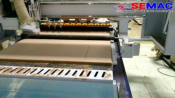 SM 1325 R1BPAL máy cnc nesting thay dao tự động có lô đè phôi ra ván tốc độ nhanh motor 9kw  | SEMAC