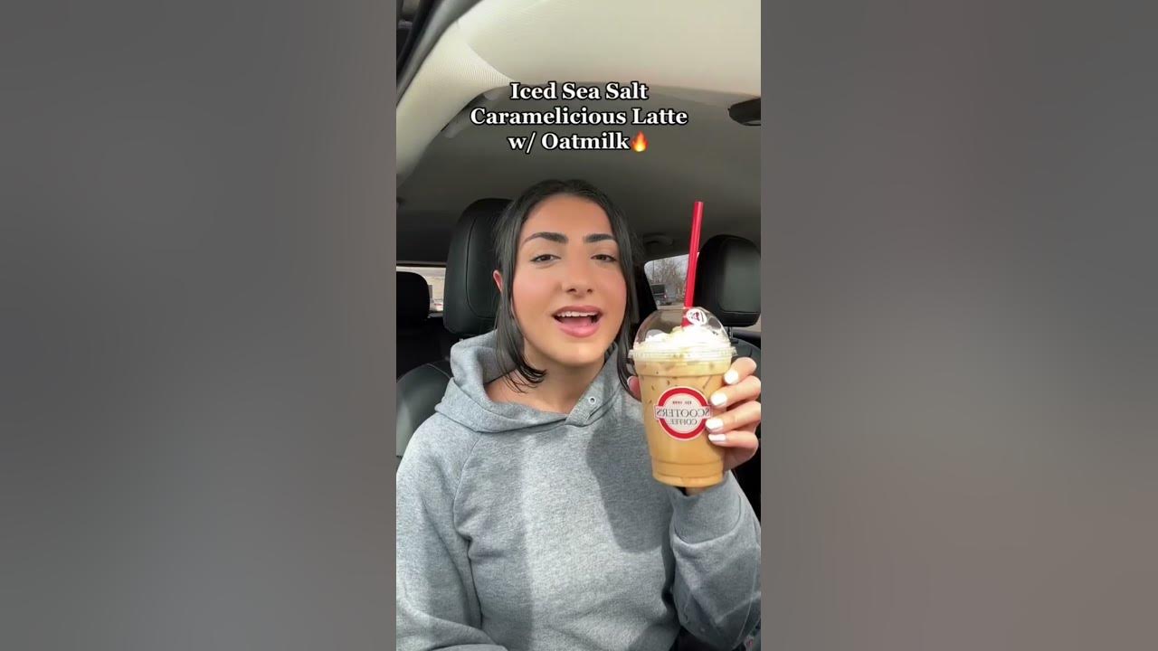 Scooter’s Coffee Iced Latte🔥scooters icedlatte caramellatte 