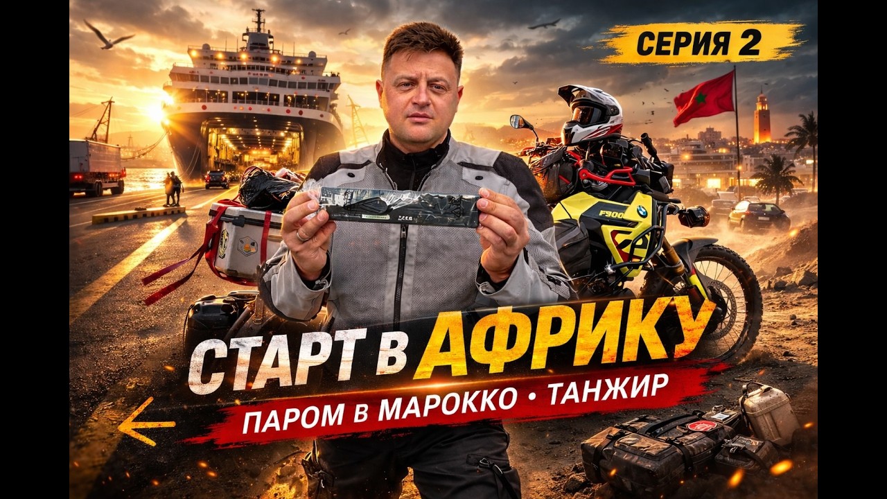 Африка без фильтров #2 — Старт в Африку | Паром в Марокко