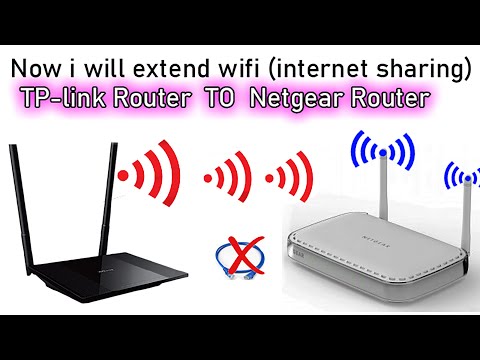 TP-Link To Netgear Router Wireless Internet Sharing || Router As WiFi Repeater, Range Extender - WDS