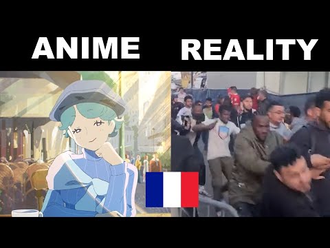 Countryhumans x (great pretender) animated Japan France 