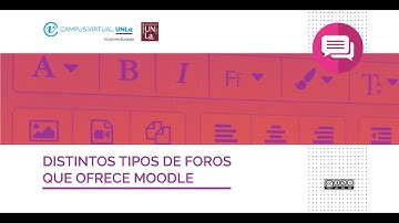 Distintos tipos de foros que ofrece Moodle