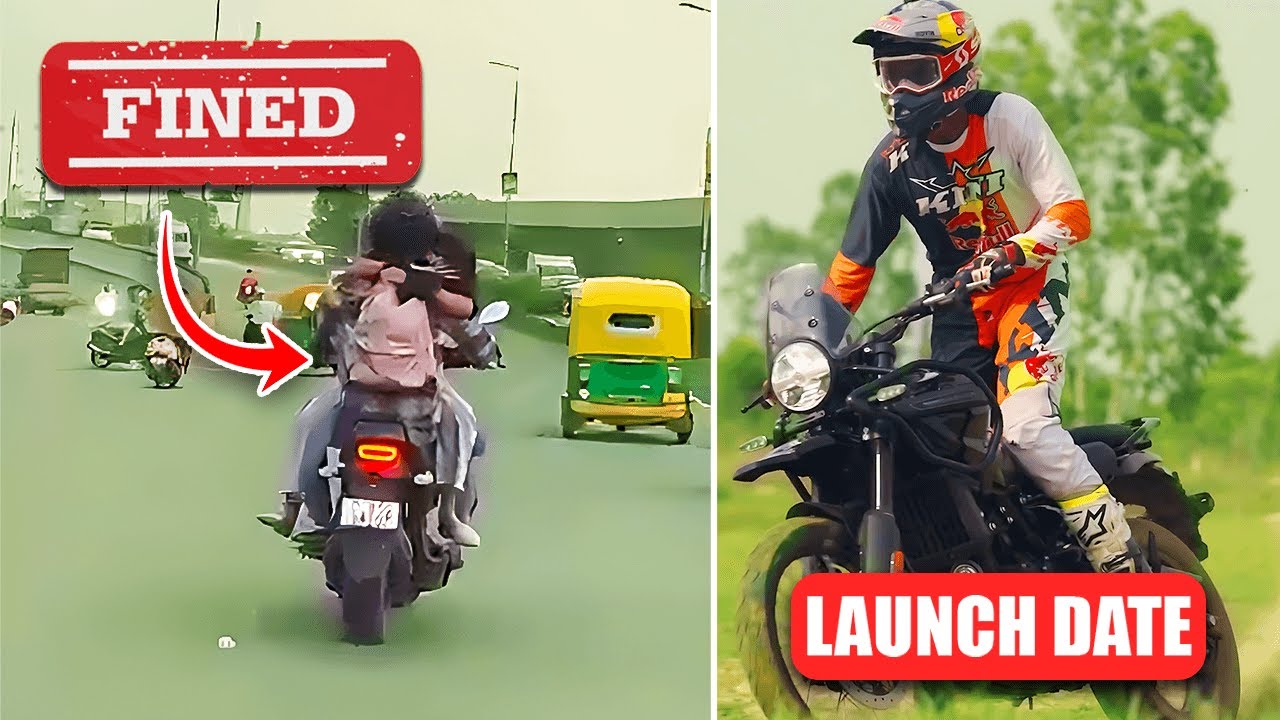 RE Himalayan 450 Launch Date // Chapri Couple Fined // Motorcycle News