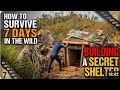 How to Survive 7 Days in the Wild: Building an Underground Shelter | Secret shelter