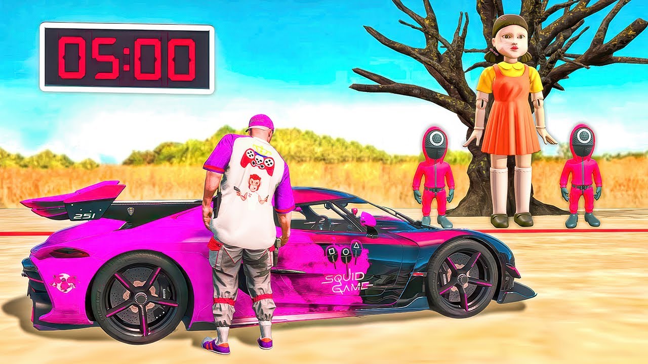 Am FURAT toate MASINILE din SQUID GAME in GTA 5!