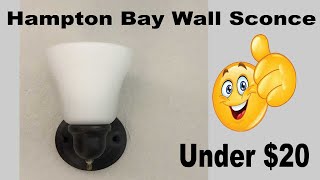 Install Wall Light Hampton Bay Wall Sconce with Switch Light