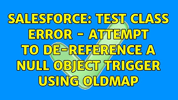 Salesforce: test class error - attempt to de-reference a null object Trigger using oldmap