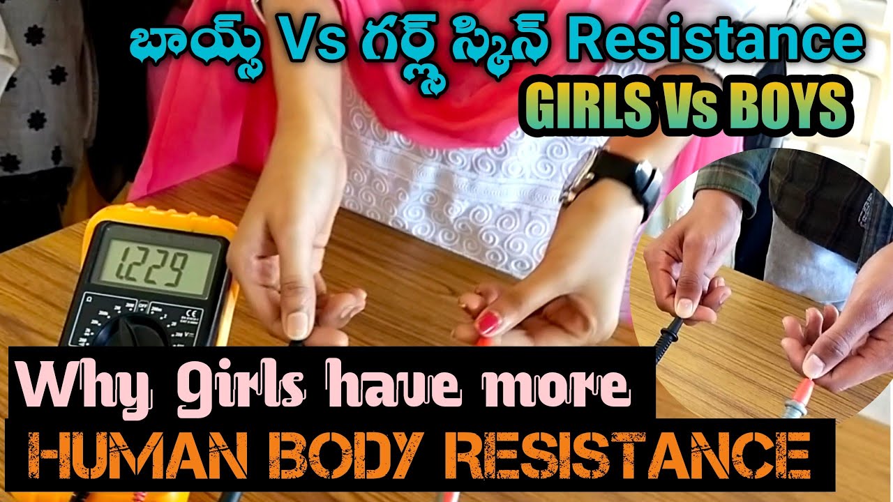 girl vs boy electrical resistance comparison human body resistance