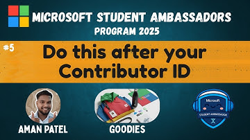 How to link Contributor ID | Microsoft Student Ambassador | Step by Step | By Aman Patel MSA 2025