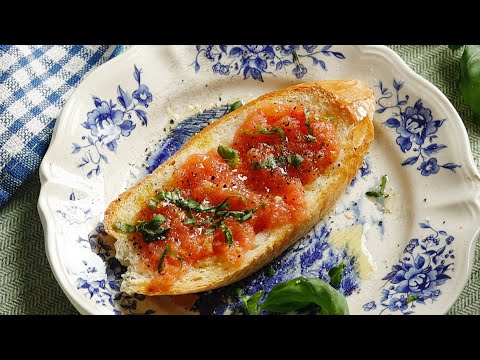 토마토가 집에 있다면 꼭 이렇게 드셔보세요❗스페인요리 어렵지 않아요 #판콘토마테🍅
