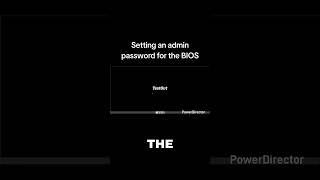 Setting an administrative password in the BIOS #computereducation #it #windows #computertechnic