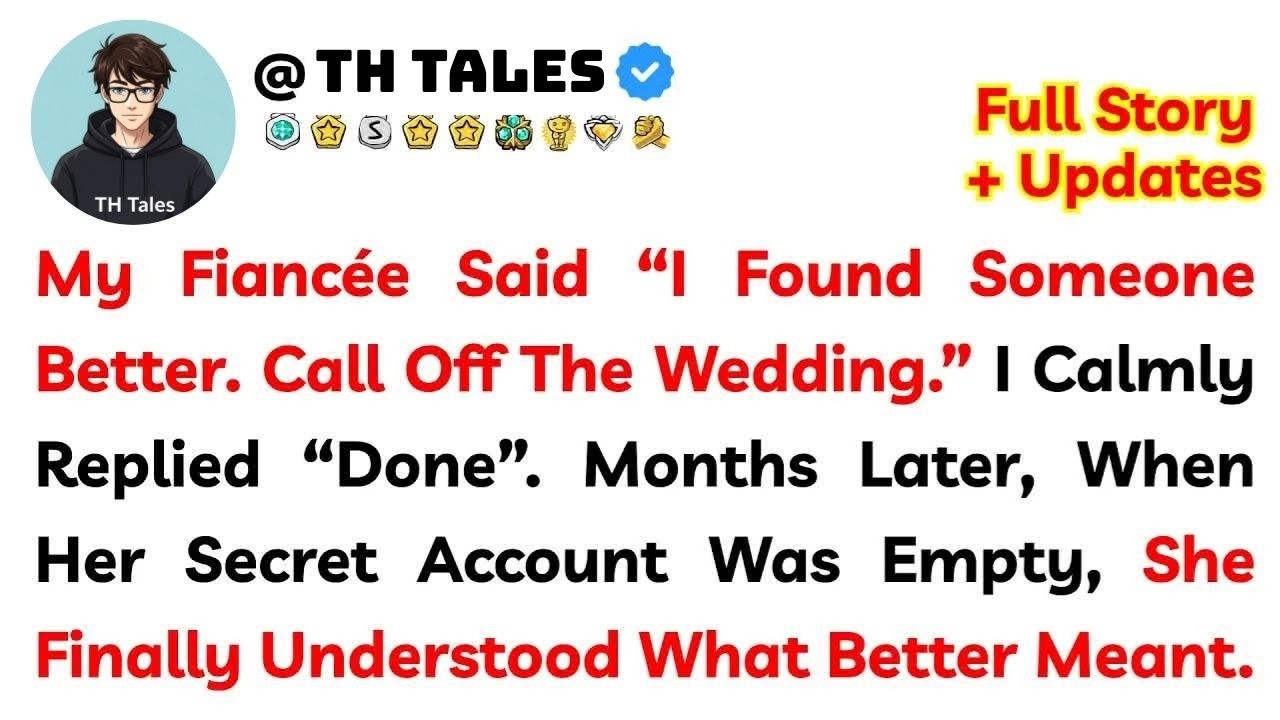 She Said “Call Off The Wedding — I Found Someone Better.” I Said “Done.” Months Later…