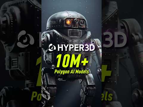 I Tested Hyper3D Rodin Gen-2.5 - 10M+ Polygon AI Models in Seconds! #shorts #3dmodeling #ai3d #fyp