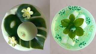 Best Ever Satisfying Green Slime Asmr Compilation No Talking