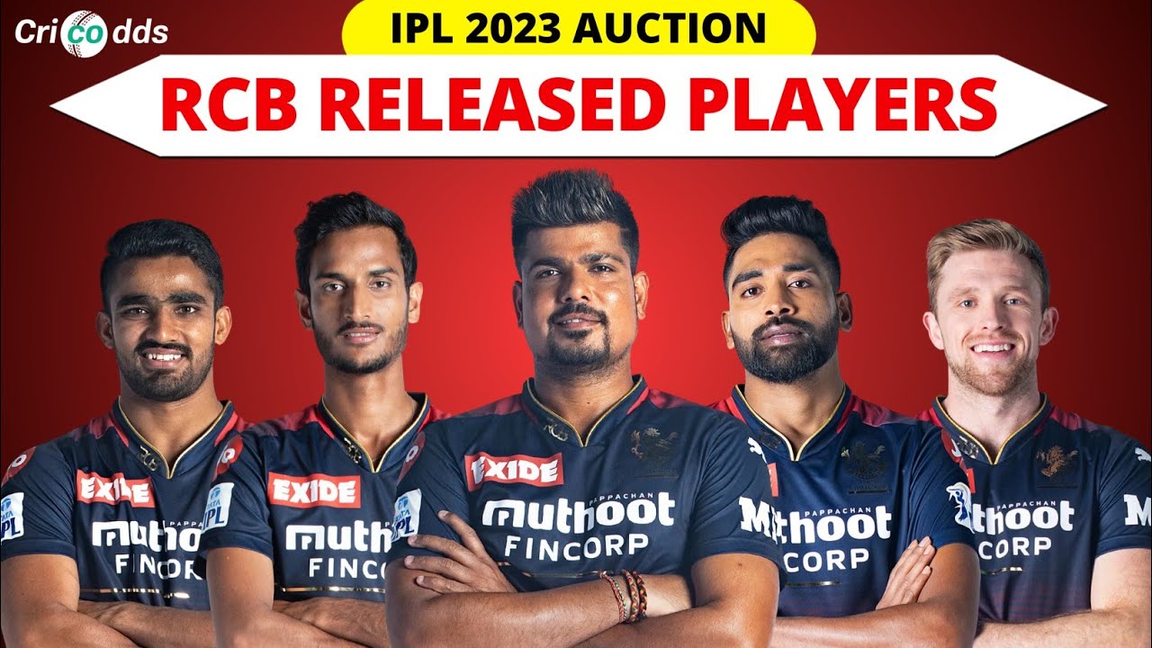 IPL 2023 - Rcb Released Players List | Royal Challengers Bangalore Squad 2023