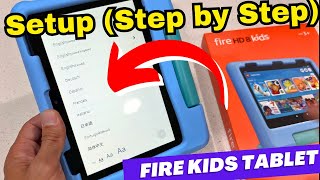 Fire HD 8 Kids Tablet 2023  How to Setup Step by Step