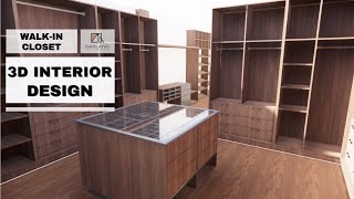 Walk-in Closet Design SketchUp 3D Walkthrough Presentation |Oakland Interiors