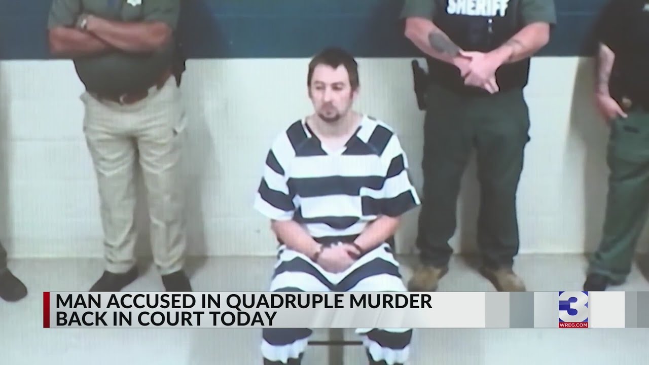 Man charged in quadruple murder of a family back in court - YouTube