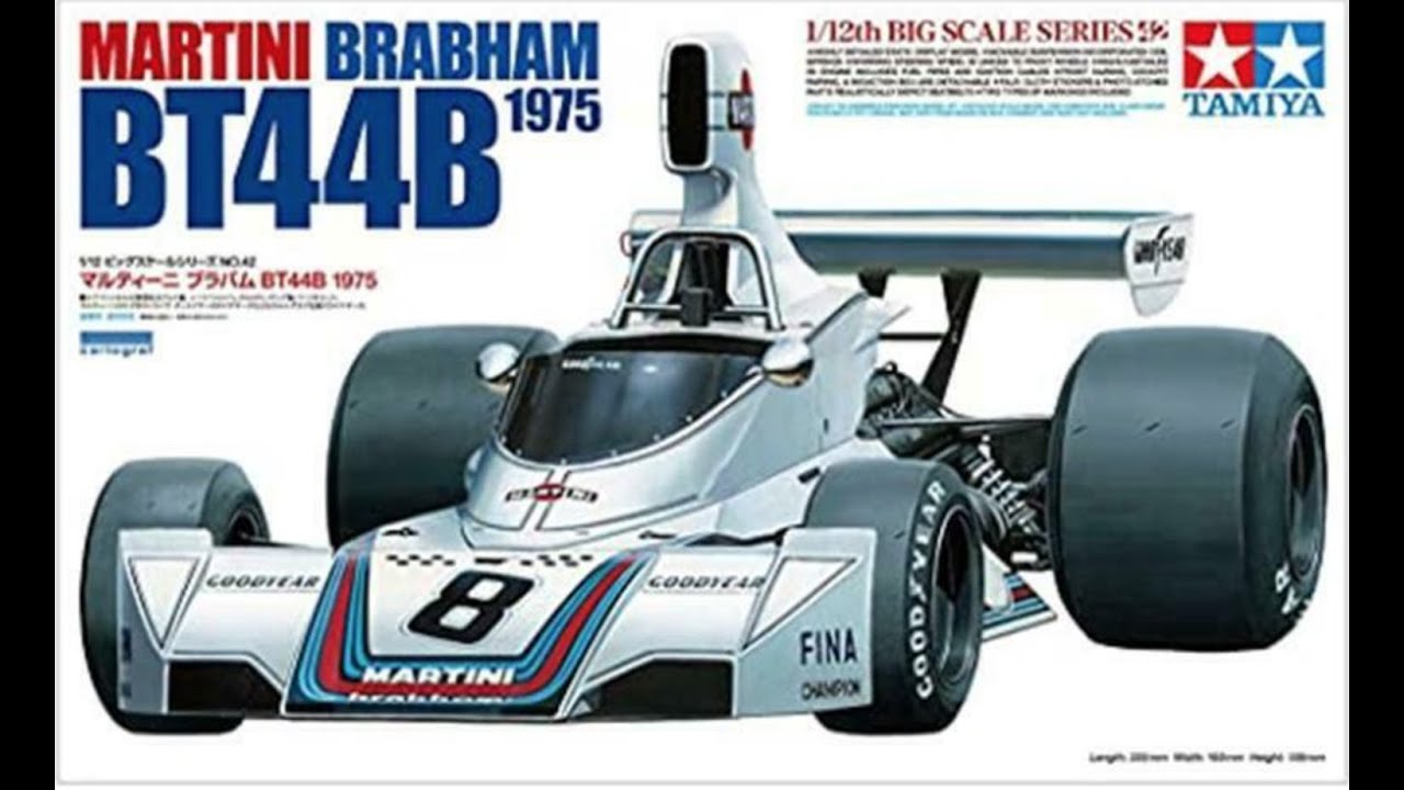 Martini Brabham BT44B 1975 kit Tamiya scale 1/12 Unboxing #martini