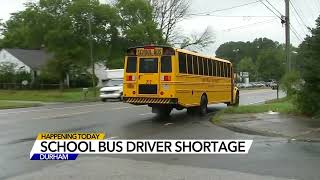 Driver shortage to affect 24 Durham school bus routes Tuesday
