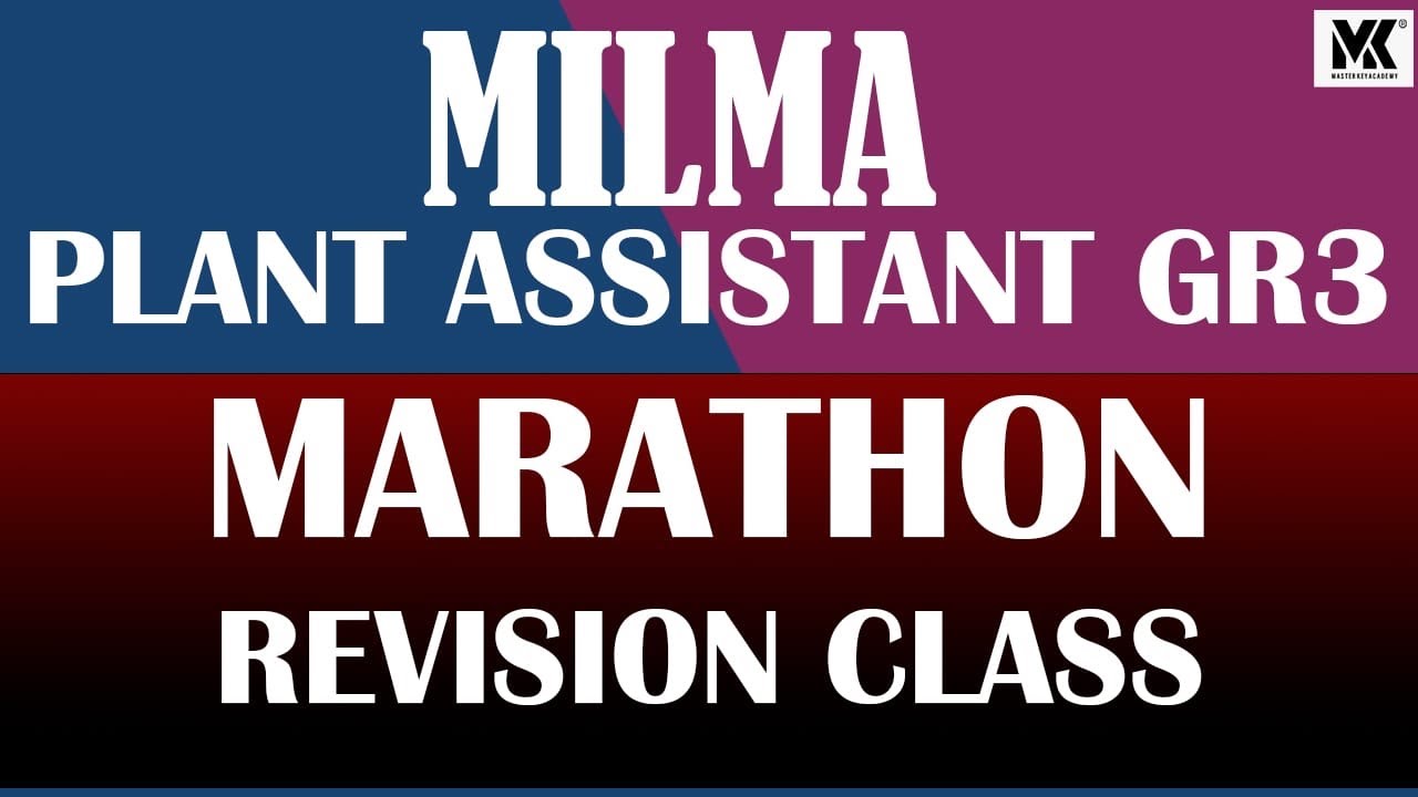 PLANT ASSISTANT GR-3|| marathon  revision live class