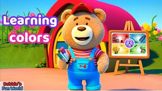 Learn Colors with Cute Bear! | Fun Color Song for Kids | Educational Video Net Worth