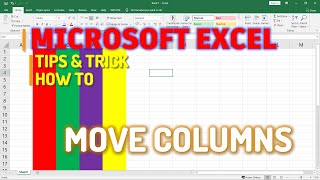 Microsoft Excel How To Move Columns