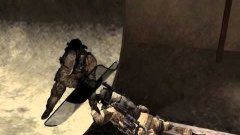 cod mw3 semtex on the shield