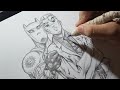 Drawing Kira Yoshikage Stand Killer Queen From Jojo Bizarre Adventure: Diamond is Unbreakable