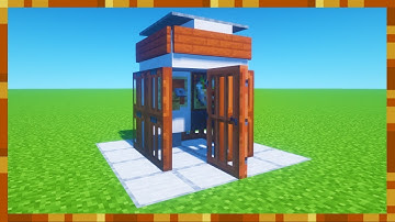 Minecraft Tutorial: How To Make A Phone Box "Quick Builds"