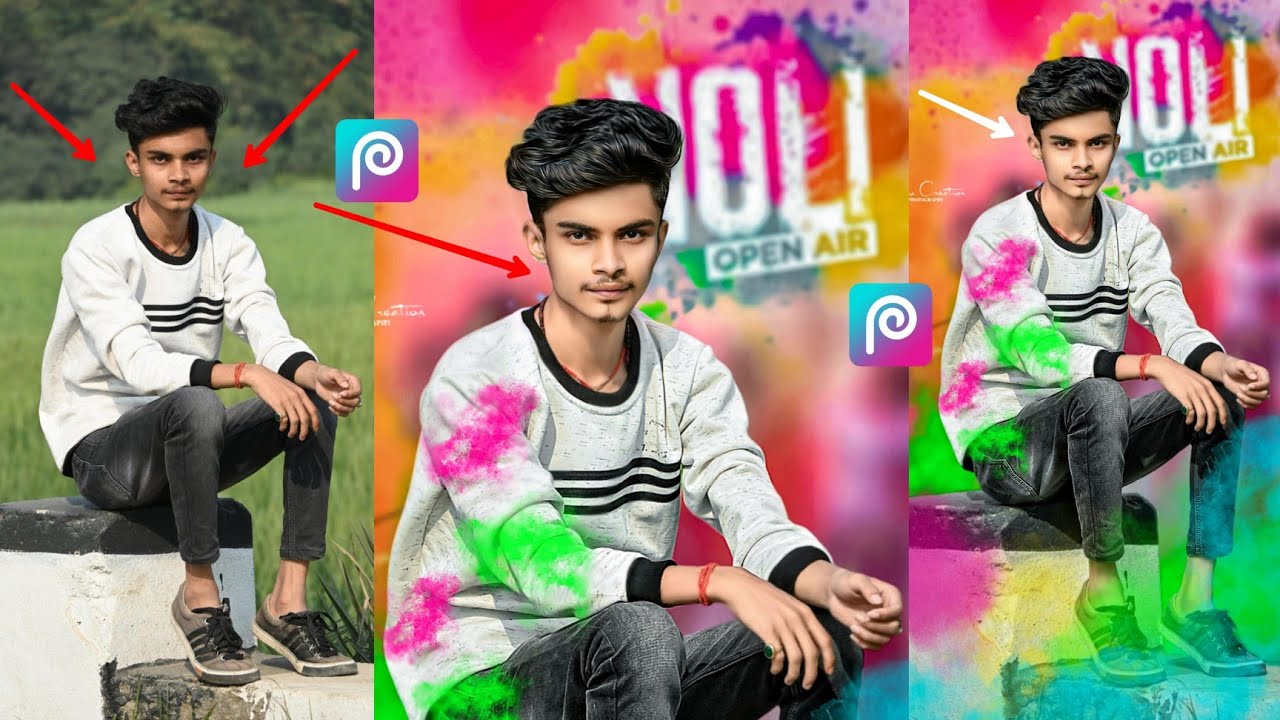 Picsart Holi Special Photo Editing Tutorial || Special Holi Photo Editing 2023 - 