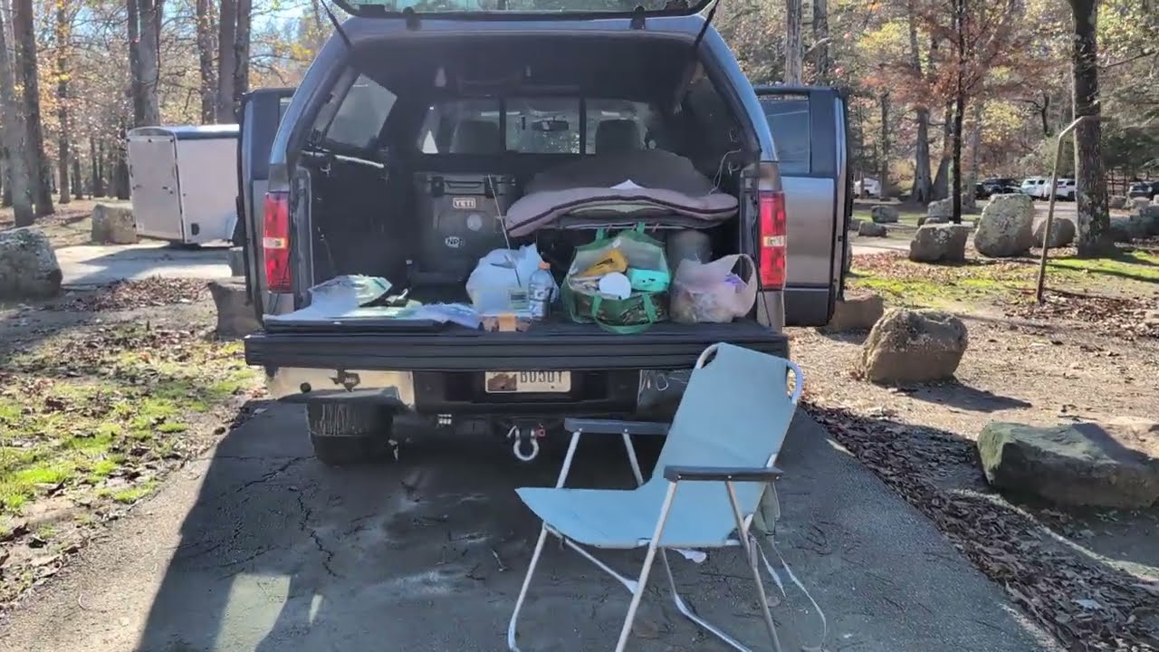Riverside Camping in Devil's Den State Park