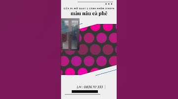 Mô hình cửa đi mở quay 2 cánh màu nâu cà phê- nhôm Xingfa Quảng Đông chính hãng