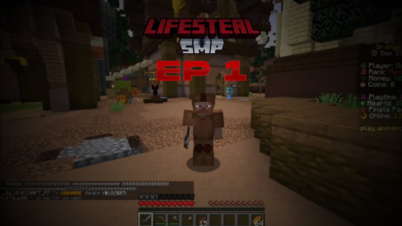 Minecraft Dangerous Lifesteal Apple Server Episode 1 - YouTube