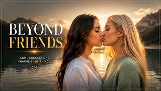 Soft Lesbian Sunset Kiss 👄 Gentle & Romantic AI