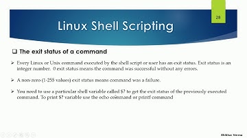 linux administrator: 41   exit status of a command